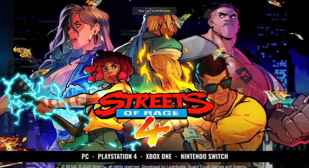 Streets Of Rage 4 Adds New Character 4 Player Co Op RetroRGB