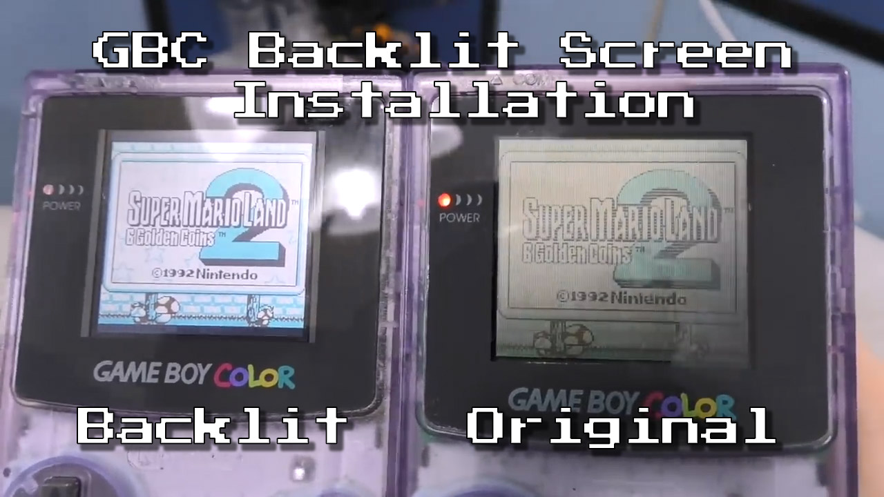 GBC Backlight LCD Installation Video