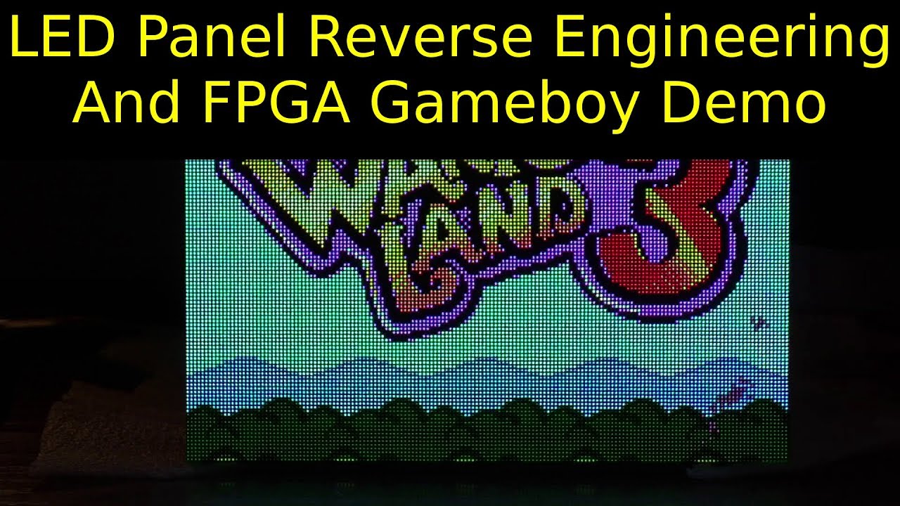 FPGA GameBoy on 10″ LED Array