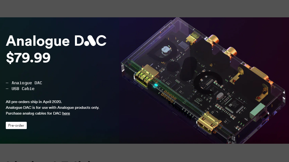 Analogue DAC Pre-Orders, Mega Sg Cartridge Adapters