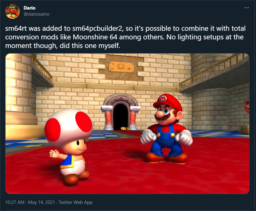 Even Super Mario 64 has ray tracing now