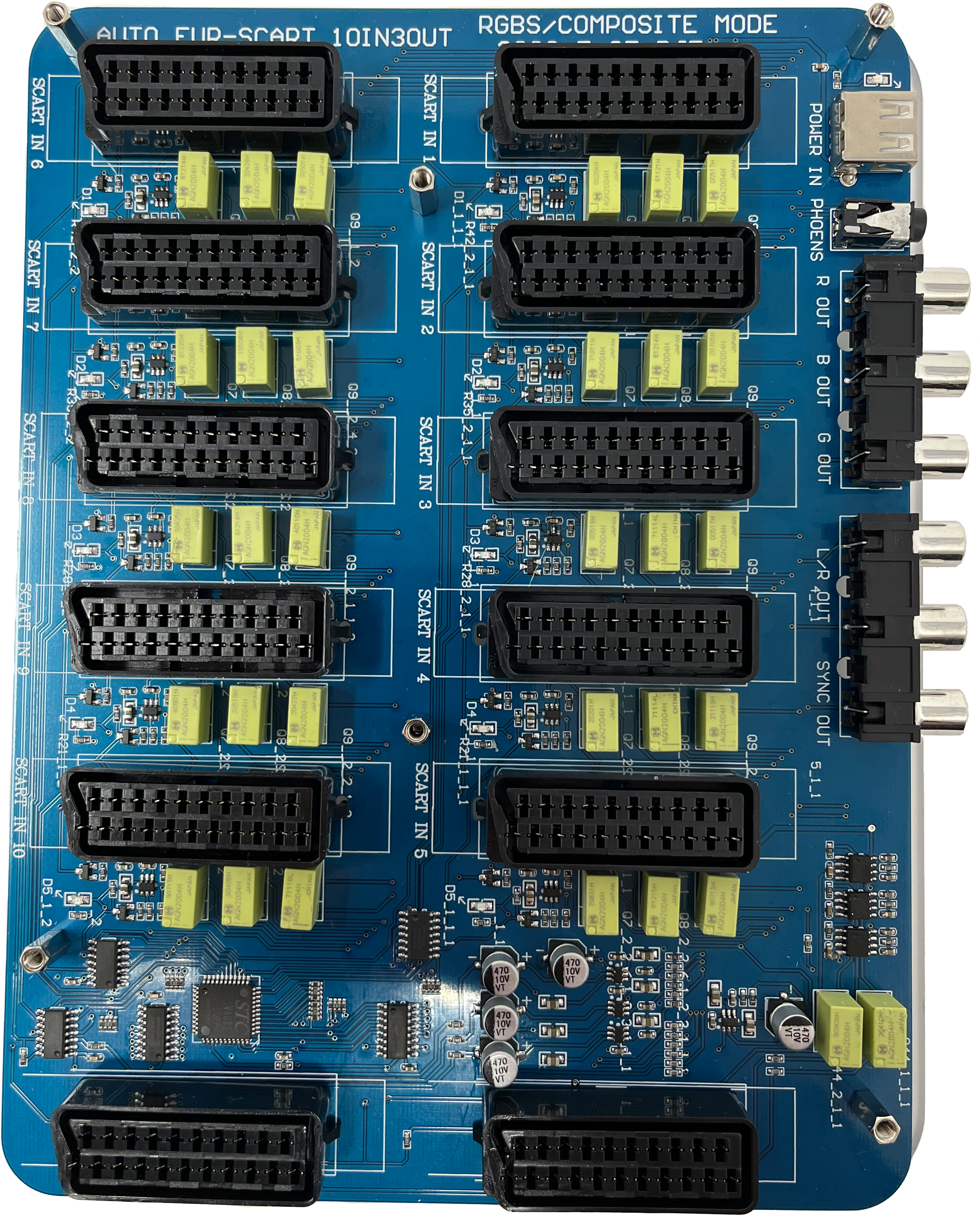 8 in 2 out Smart SCART Switch